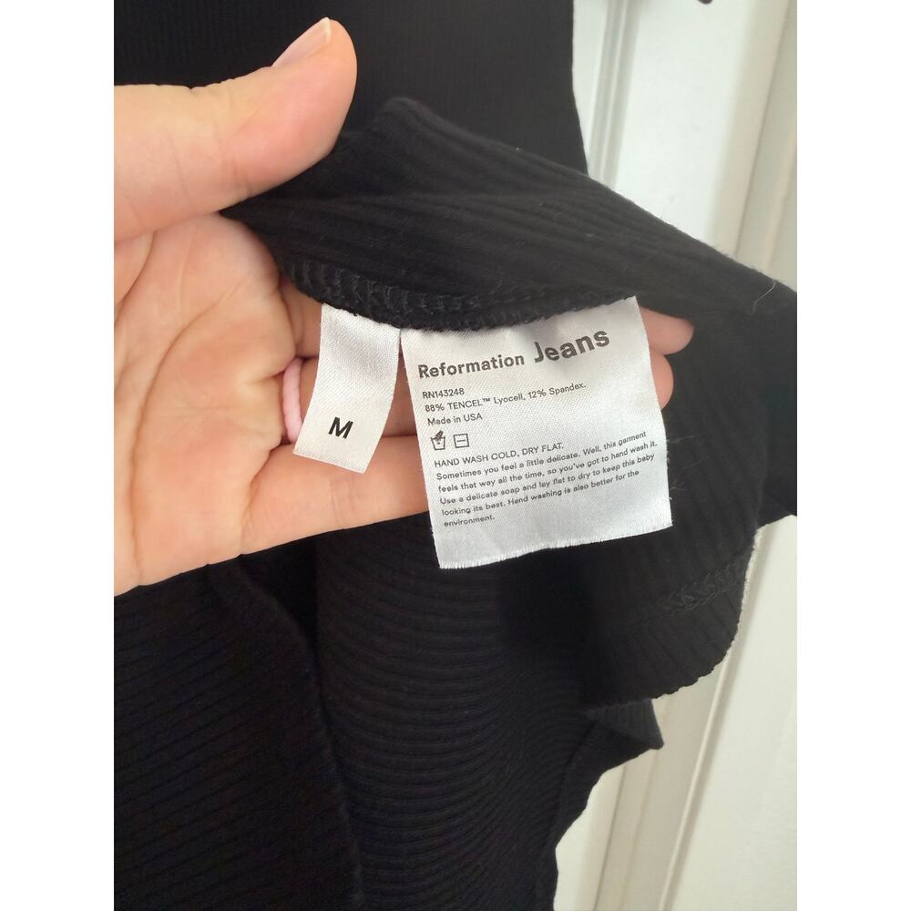 Reformation Ribbed Mini Dress Size Medium - Picture 5 of 6